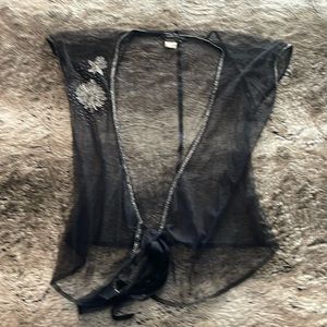 BCBG Beaded sheer top